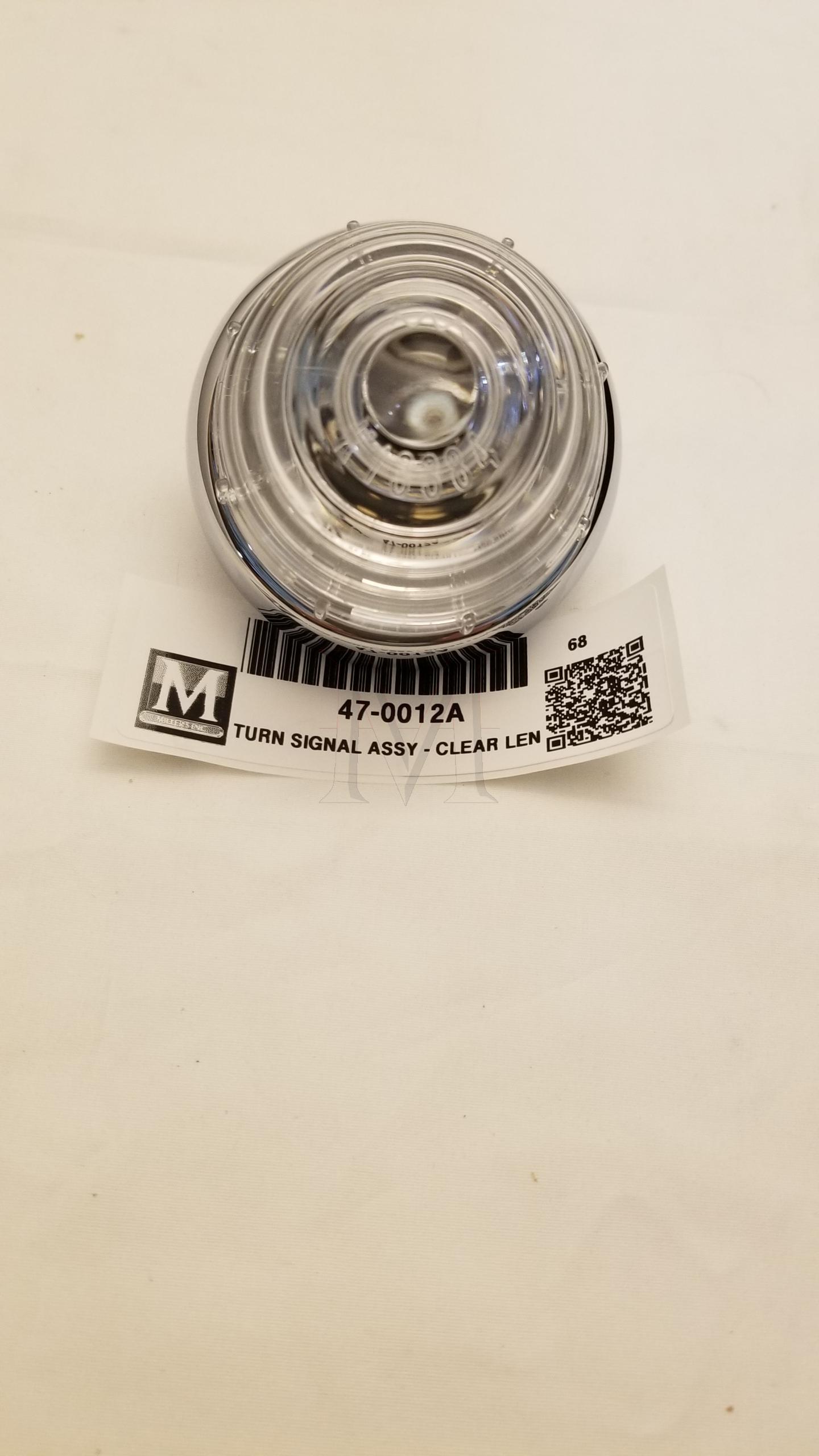 TURN SIGNAL ASSEMBLY - CLEAR LENS